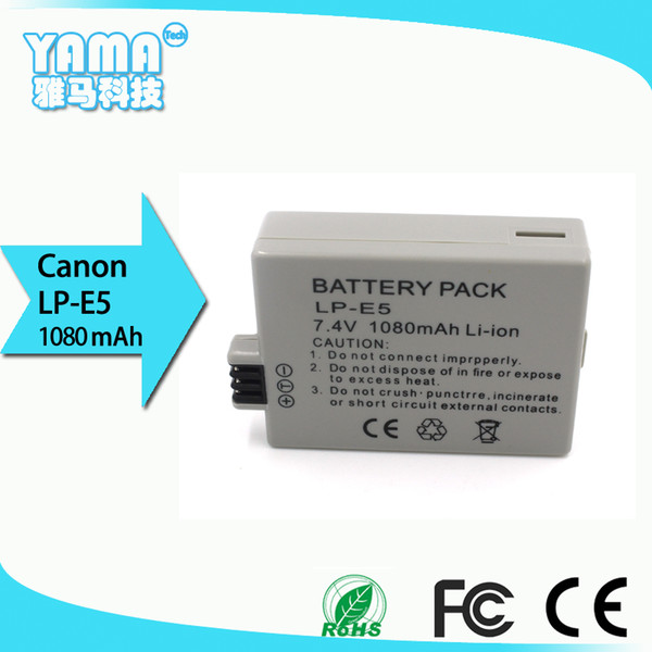 1080mAh Digital Camera Battery for Canon Lp-E5 (EOS 500D EOS 450D EOS Kiss X3)