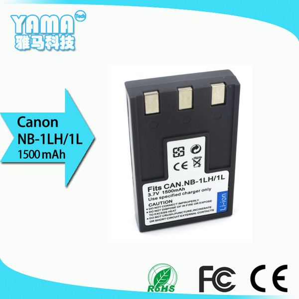 high quality 1500mAh Digital Camera Battery for Canon NB-1L/1LH