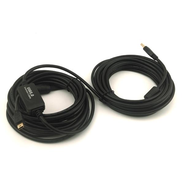 Standard Usb 2.0 to Mini Usb 5P T type Extension Cable 3M 5M 10M Full Copper Wire Data Cord For Canon Nikon DSLR Camera