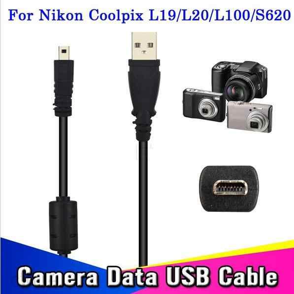 USB UC-E6 Cable for Nikon Coolpix L1/L2/L3/L4/L5 USB 2.0 A Male to mini 8-pin flat Male Camera Cables