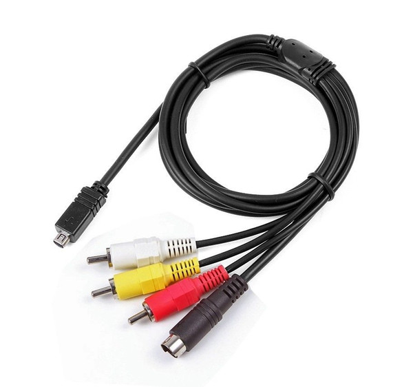 AV A/V Audio Video TV-Out Cable Cord Lead For Sony Handycam HDR-SR1/e DCR-HC30/e