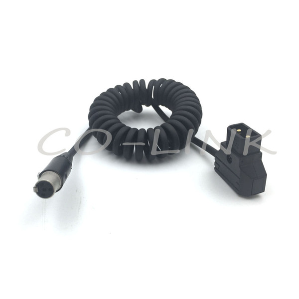 D-tap to mini XLR 4pin Power Cable for Anton Bauer Battery supply power to TVLogic 056/058 Power Cable 32 inch