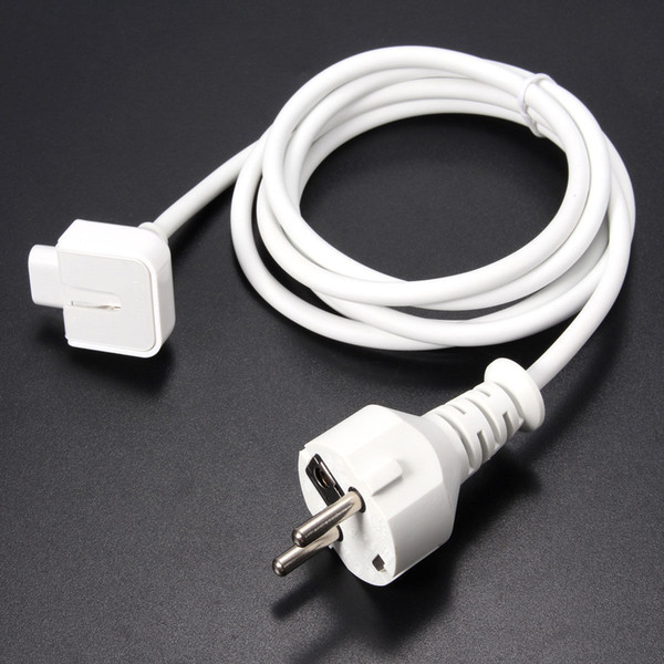 EU PLUG Power Extension Cable Cord for Apple MacBook Pro Air AC Wall Charger Adapter New