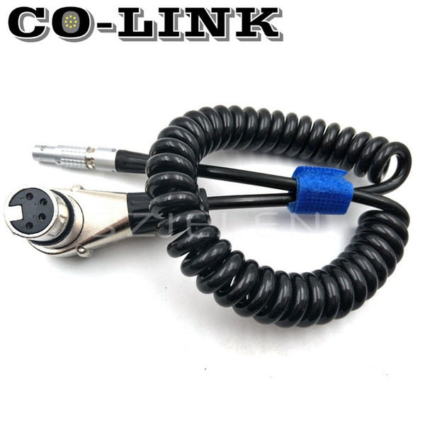 D-Tap Male Connector to Right Angle XLR 4-Pin Power Cable for SONY F5/ SONY F55 / SONY CINEALTA SPRING CABLE 21-100 cm