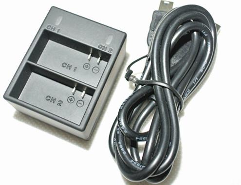 NEW!! Free shipping Dual USB Charger for GoPro AHDBT-201, AHDBT-301, AHDBT-302