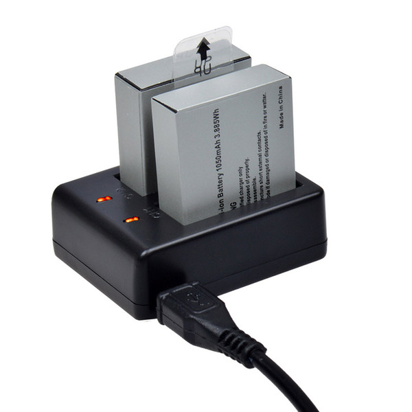 Wholesale- Original SJCAM SJ4000 Battery Dual Charger USB For SJ4000 SJ5000 SJ6000 Action Camera Accessories