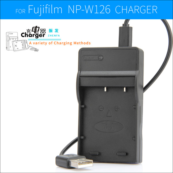 zhenfa BC-W126 NP-W126 NP W126 BATTERY Charger for Fujifilm X-A1 X-A2 X-E1 X-E2 X-M1 X-Pro1 X-T1 IR X-T10 FinePix HS30EXR Camera