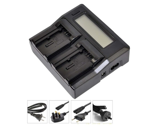 New LCD Dual Battery Charger For BP-727 BP-709 BP-719 BP-718 BP-745 HF M506 M52 M56 M60 R306 R36 R38 R46 R56 R66 R606 M50 camera