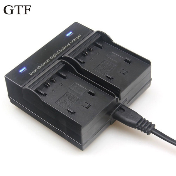 GTF Digital Camera Battery Dual Battery Charger For NPFV100 FV70 FV50 FV30 FH70 FH70 FH50 FP70 FP90 Rechargeable Charger