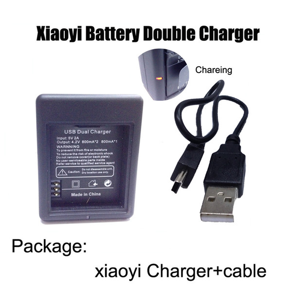 10Pcs xiao xiaoyi charger for xiao yi action camera battery Free Shipping