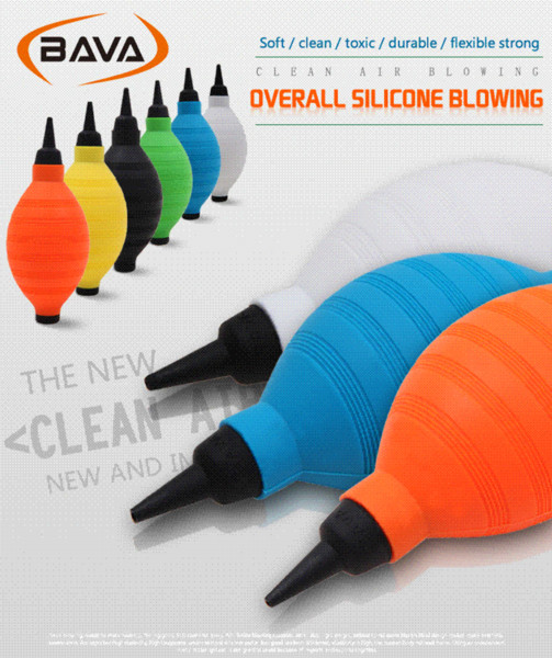 BAVA overall high quality silicone clean air blowing Super soft and strong wind Dust Blower Choice of six colors