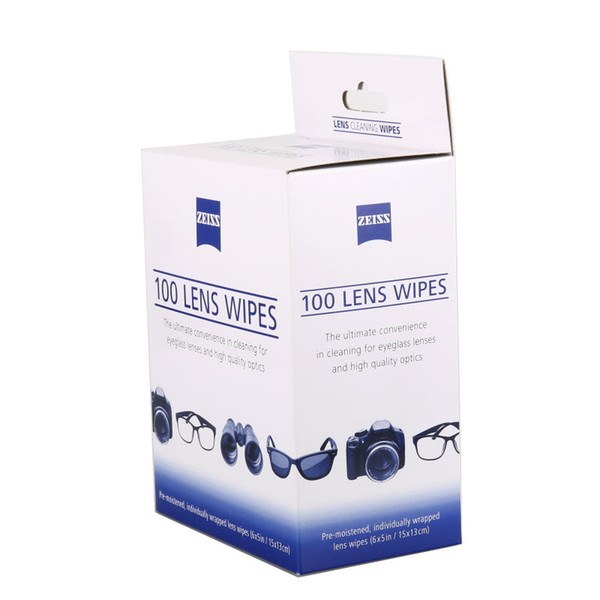 Free shipping 100 counts ZEISS microfiber camera lens cleaning cloth in roll