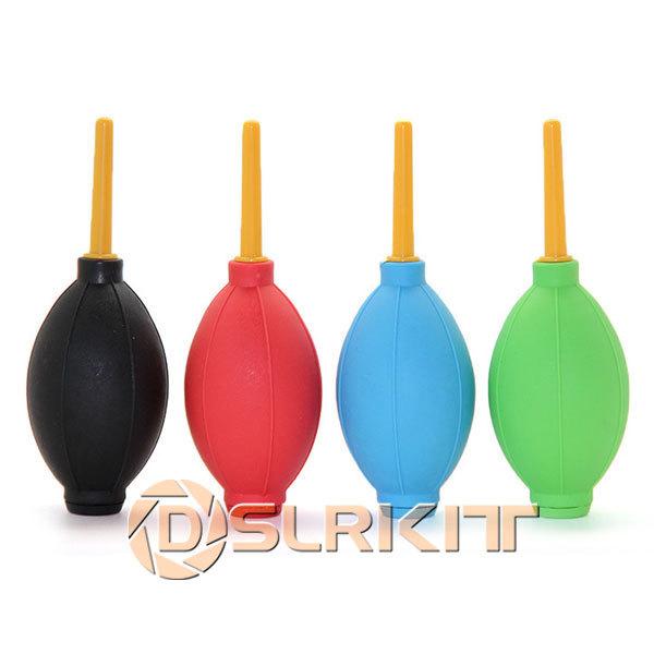 Wholesale- 4pcs Rubber Air Dust Blower Blowing Ball Cleaning Tool Black Red Blue Green)