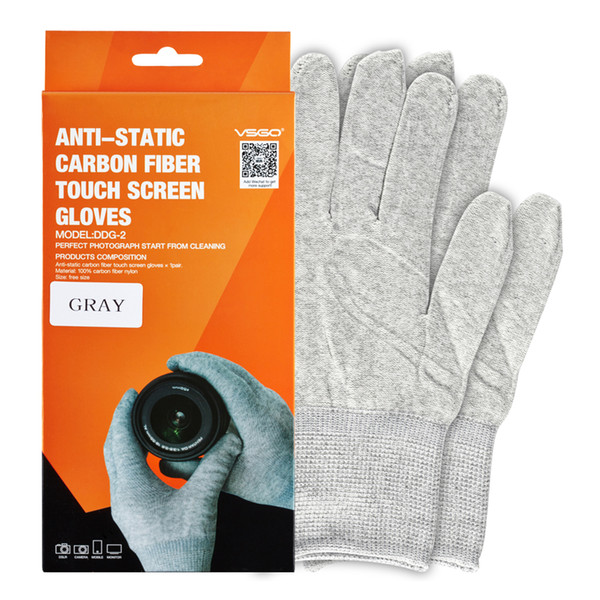 Professional VSGO High Quality Anti-Static Carbon Fibre Touch Screen Cleaning Glove For DSLR SLR Camera Tablet Smartphone.