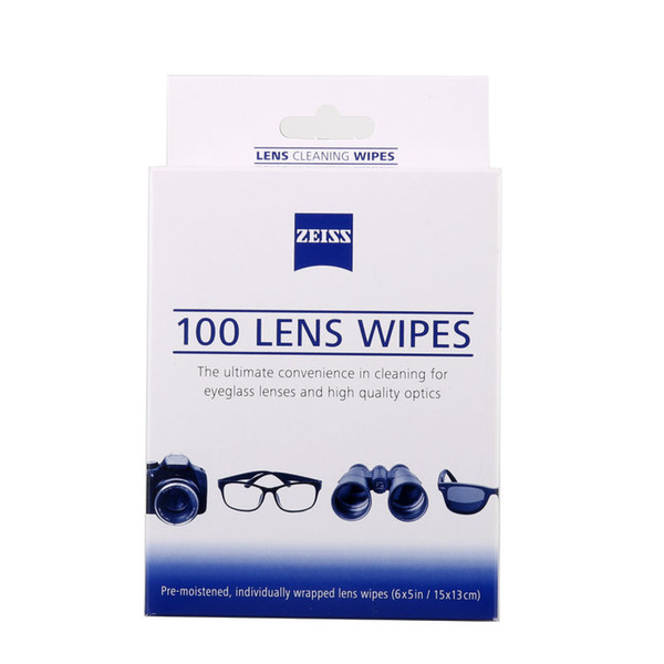 Zeiss 100 Pcs Pre Moist Lens Cleaning Wipes for Camera Glass Screen New