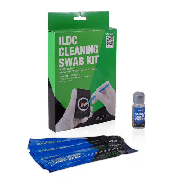 Wholesale- Professional Sensor Cleaning Rod Kit For ILCD Cleaning Swab DSLR Camera Sensor Cleaning Stick Cleanser Pack.