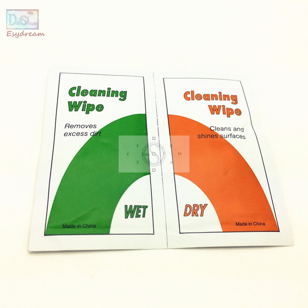 Wholesale- Camera Lens LCD Screen Dust Removal Wet Dry Cleaning Cloth Wipes Papers Tissues