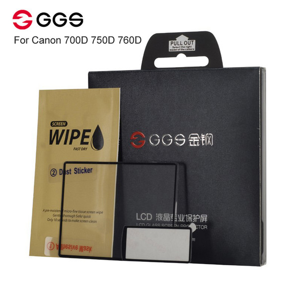 Wholesale-NEW GGS IV 0.3mm Japanese Optical Glass LCD Screen Protector Cover for  700D 750D 760D Camera DSLR