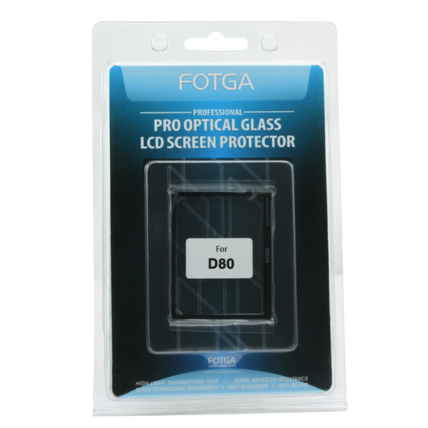 FOTGA Optical Glass Rigid Hard LCD Screen Protector For Nikon D80 DSLR Camera