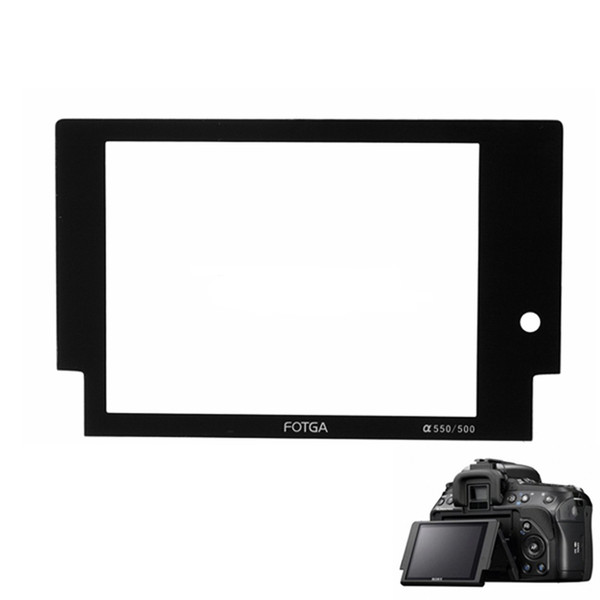 FOTGA Optical Glass Rigid LCD Screen Protector For Sony A500 A550 DSLR Camera