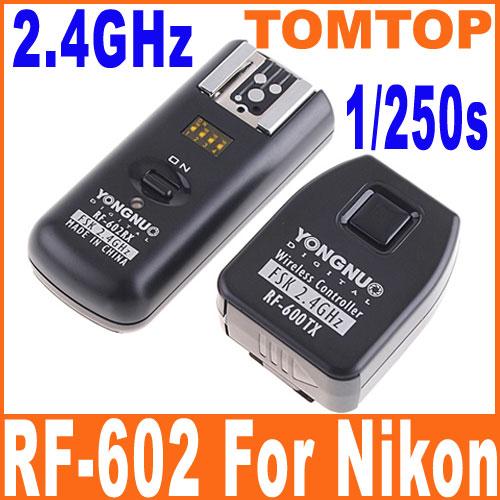 Promotion YONGNUO RF-602/N 2.4G HZ 1/250S Shutter Realease Wireless Flash Trigger for Nikon Cameras order<$18no track