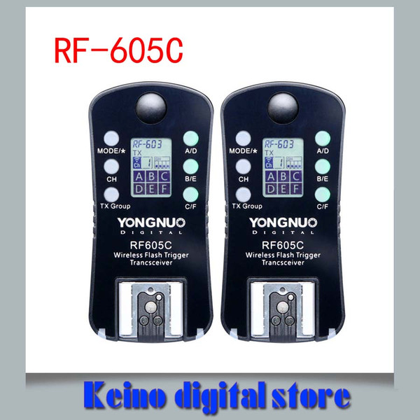 YONGNUO RF-605C RF605C RF 605C RF605 C Wireless Flash Trigger for Can&n upgrade version of RF-603 II