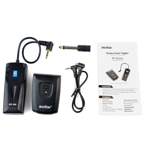 Wholesale- Godox RT-04 4-Channel Wireless Studio Strobe Flash Trigger Remote