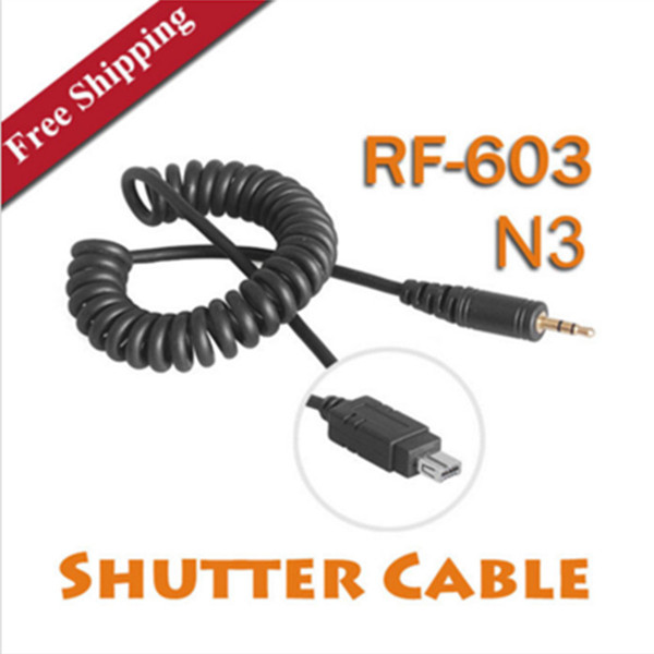 Wholesale- Yongnuo RF-603 N3 Shutter Release Trigger Cable RF603 N3 for D600 D610 D90 D3000 D3100 D5000 D5100 D5300 D7000 D7100 D7200 J450