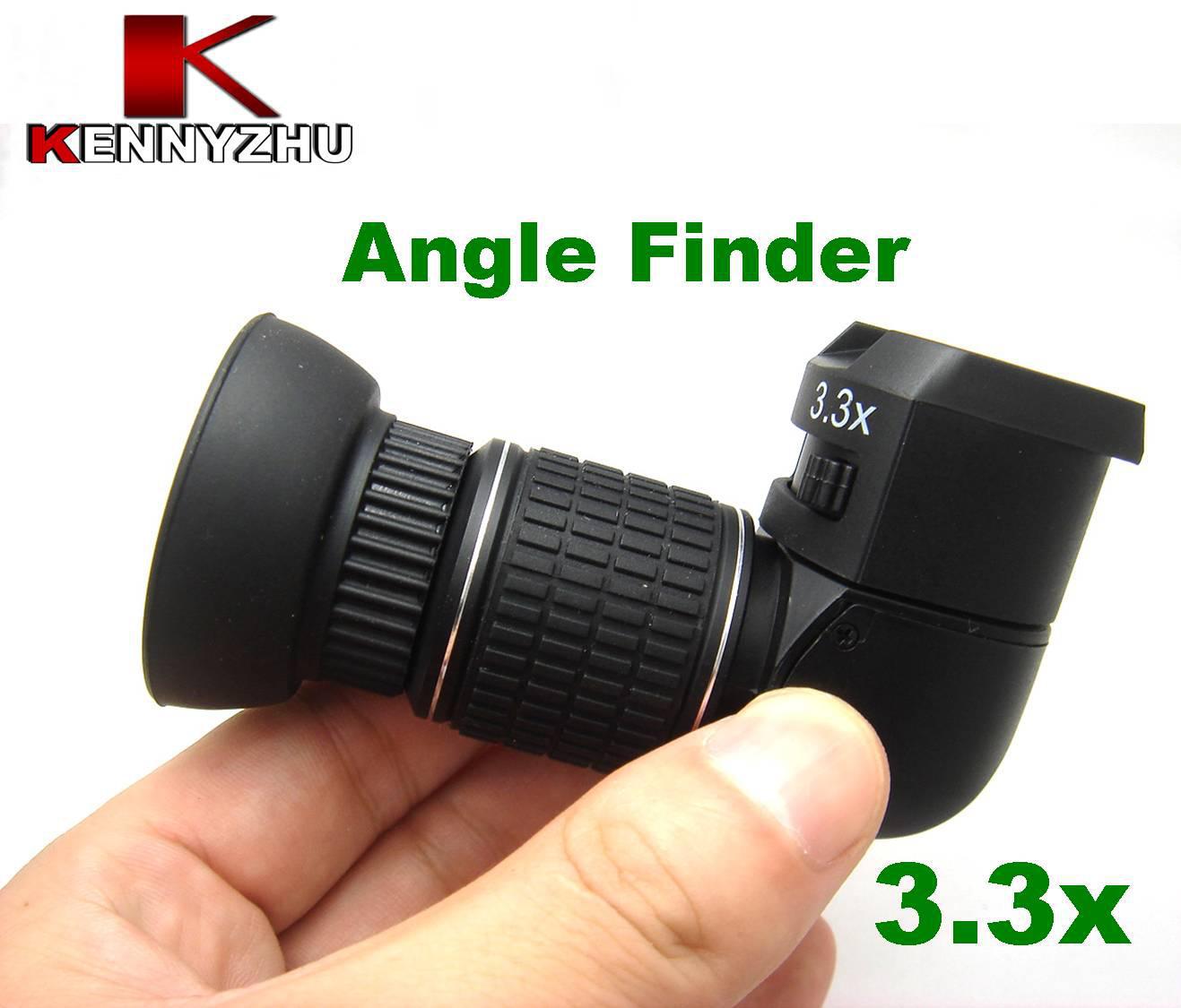 Right Angle Finder Viewfinder 3x For SLR EOS Nikon Olympus Pentax Minolta With 5 Eyecup Adapters