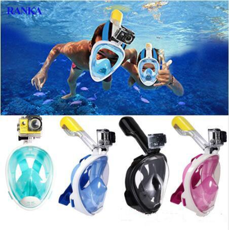 Underwater Diving Mask Snorkel Set Summer Swimming Training Scuba mergulho full face snorkeling mask Anti Fog No Camera