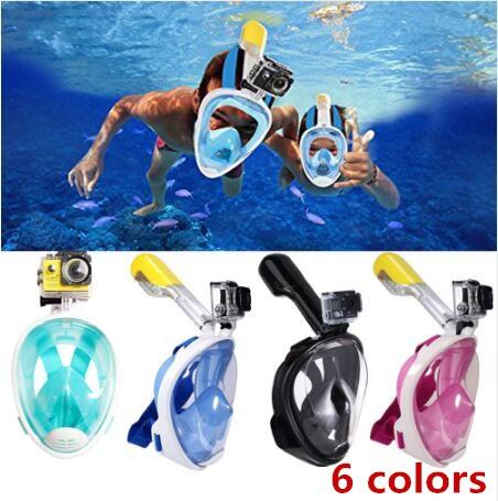 Adult Teenager Underwater Diving Mask Swimming Training Scuba Mergulho Full Face Snorkeling Mask Anti Fog with Waterproof Earplugs DHL