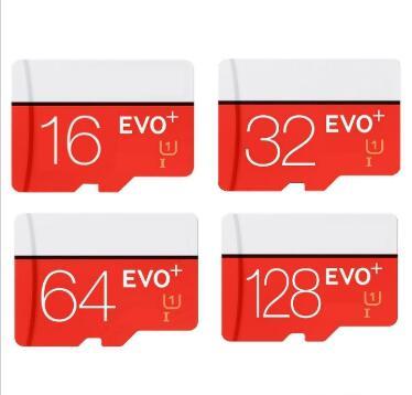 Wholesale REAL CAPACITY 128GB 64GB 32GB 16GB EVO PLUS EVO+ Micro SD TF Flash Card 90MB/s 80MB/s U1 U3 High Speed Class 10