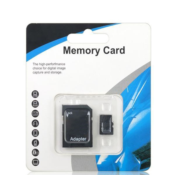 Blue White Generic 80MB/S 90MB/S 32GB 64GB 128GB 256GB C10 TF Flash Memory Card Class 10 Free SD Adapter Retail Blister Package