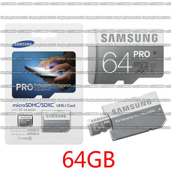 32GB/64GB/128GB/256GB Samsung PRO micro sd card Class10/Tablet PC TF card C10/MP4 memory card/SDXC/SDHC card 90MB/S