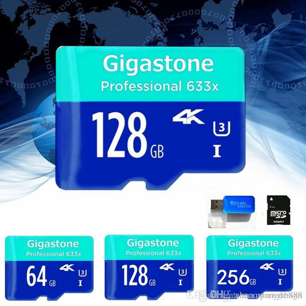 Real Capacity Micro Sd Card 32gb~128gb High Speed Blue Wave MicroSD SD/TF 4K Card Class10