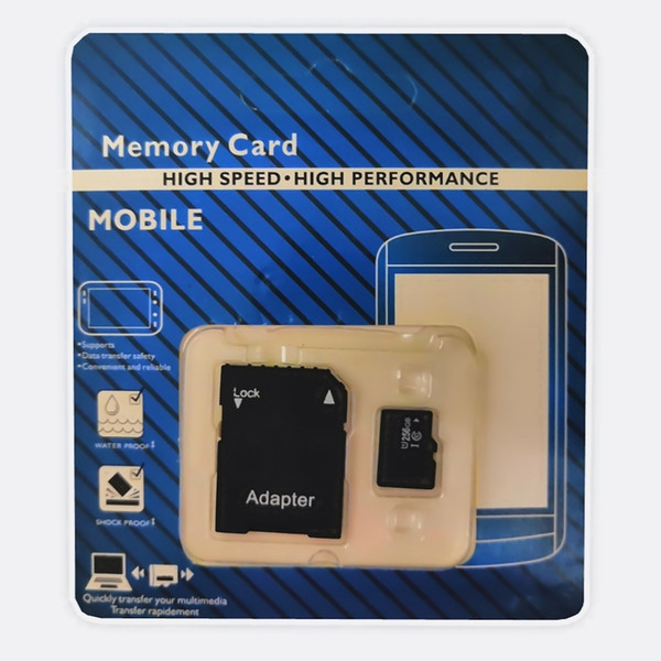 32GB 64GB 128GB 256GB Micro Memory Card Class 10 With Adapter Class 10 TF Memory Cards with Free SD Adapter Retail Package