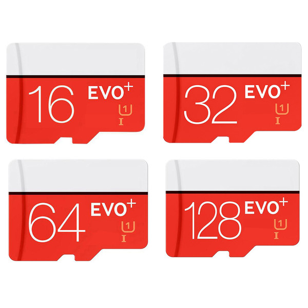 256GB 128GB 64GB 32GB 16GB EVO PLUS EVO+ TF Trans Flash Memory Card 90MB/s 80MB/s U1 U3 High Speed Class 10