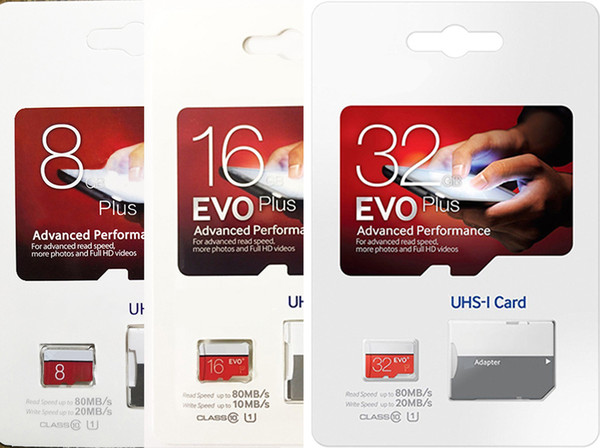 EVO Plus Real Capacity 32GB 16GB 8GB EVO+ Memory TF Trans Flash Card Class 10 for Cameras Smart Phones