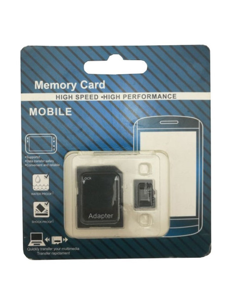 new version Micro TF Memory Card Class 10 With Adapter Class 10 TF Memory Cards with Free SD Adapter Retail Package