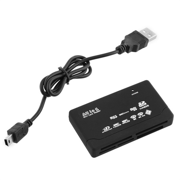 Universal All in 1 one Fast Read Speed USB 2.0 Multi Memory Mini Card Reader Adapter CF MS T-Flash