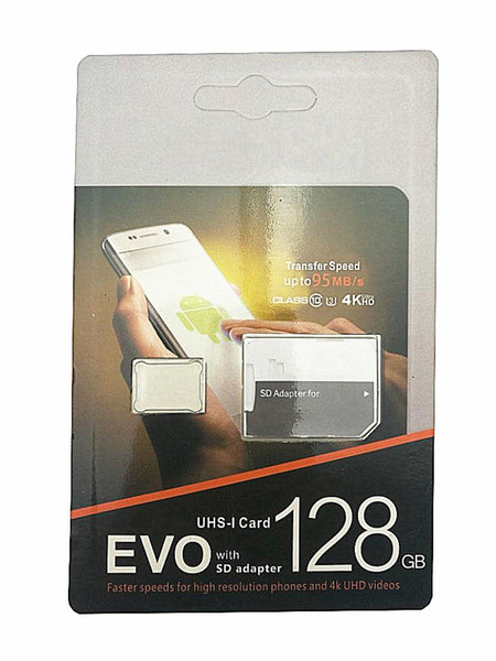 Memory card popular Class 10 EVO 128GB 64GB 32GB MicrSD Card MicroSD TF Memory Card C10 Flash SD Adapter Retail Package