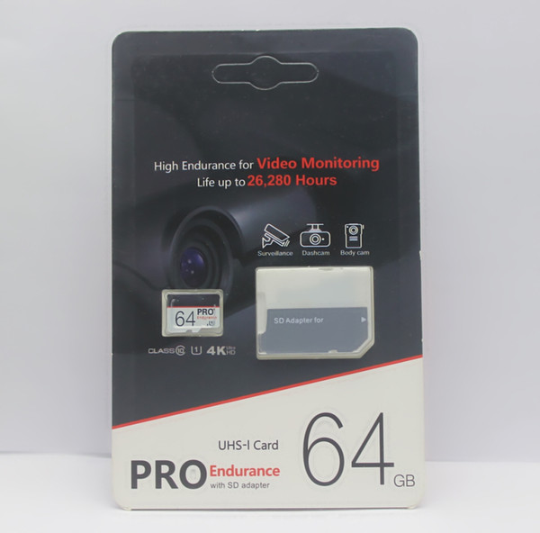 10pcs Popular Selling 128GB 64GB 32GB EVO PRO PLUS microSDXC Micro SD high endurence UHS-I Class10 Mobile Memory Card