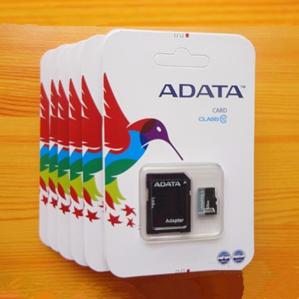 ADATA HOT Selling 100% Real full 2GB 4GB 8GB 16GB 32GB 64GB capacity Class 10 TF Memory Card With SD Adapter with Blister Retail Package