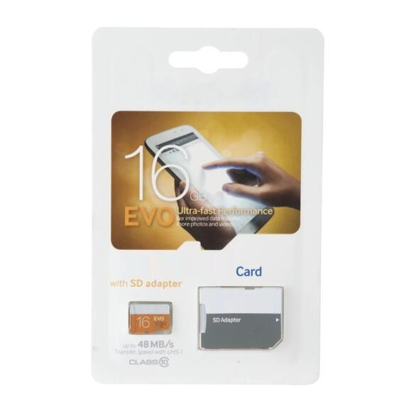 Hot selling EVO 32GB 64GB 128GB Class 10 TF Flash Memory Card with free SD Adapter 1 Year Warranty 1 Day Dispatch Guarantee