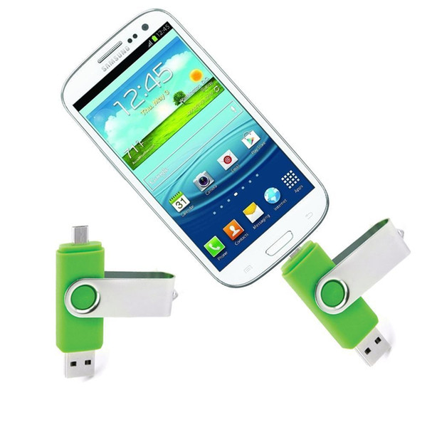 64GB 128GB 256GB OTG external USB Flash Drive USB 2.0 Flash Drive Memory for Android ISO Smartphones Tablets PenDrives Disk Thumbdrives DHL