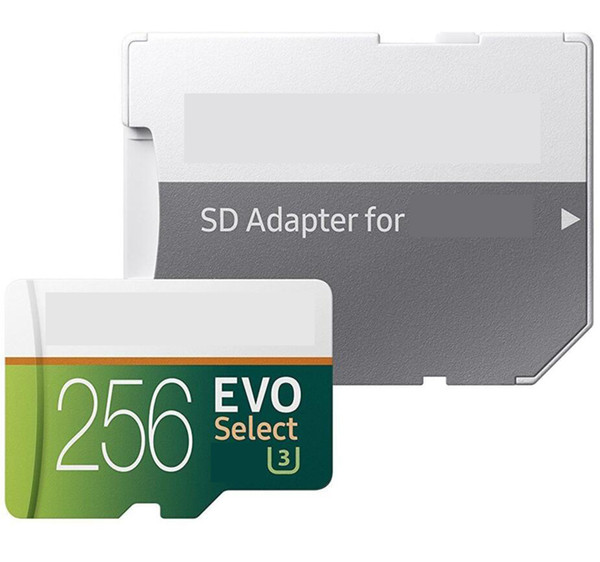 2019 100MB/s Gray Green EVO Select 32G 64GB 128GB 256GB TF Flash Memory Card Class 10 Free SD Adapter Retail Blister Package