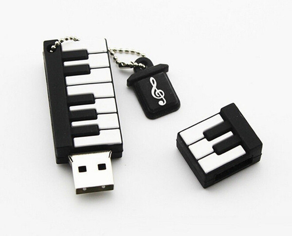 New Cartoon Piano Model USB 2.0 32GB Flash Drive Memory Stick Pendrive Gift U Disk 32GB 64gb 128gb 256gb