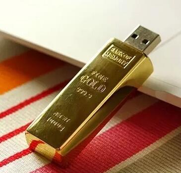 2020 Gold bar Metal USB Flash Drive 2GB 4GB 8GB 16GB 32GB 64GB 128GB 256GB Memory Stick pendrive thumb drive for tablet PC