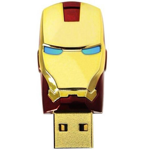 16GB 32GB 64GB IRON MAN USB FLASH DRIVE SERIES 2.0 STORAGE IRON MAN MEMORY STICK DATA LED