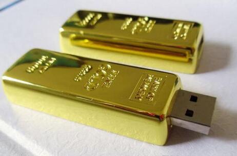 100% Real Capacity Gold bar pen drive 8GB USB Flash Drive Memory Stick with OPP Packaging 02